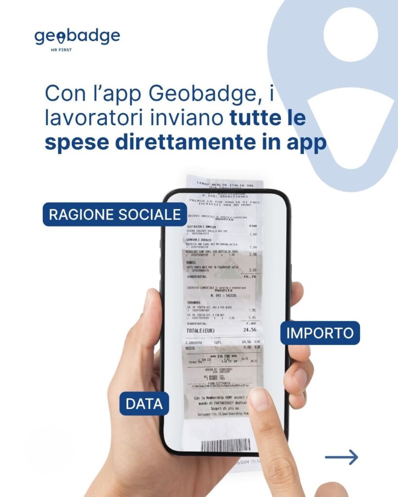 App Geobadge: nota spese
