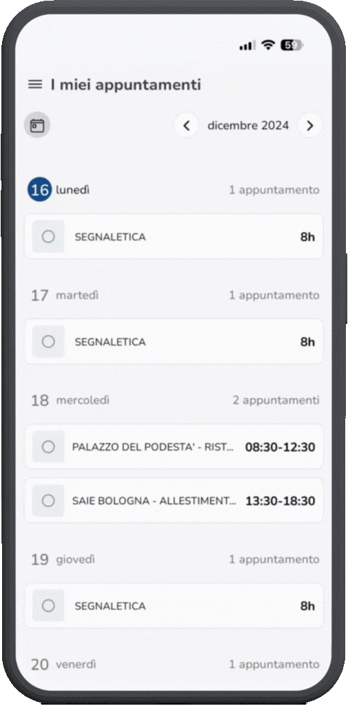 Pianificazione attività del personale con Geobadge